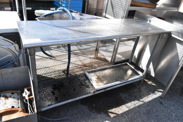 Stainless Steel Table w/ Under Shelf. - Image 1 of 5