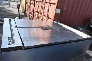 True T-49F Stainless Steel Commercial 2 Door Reach In Freezer w/ Poly Coated Racks. 115 Volts, 1 Phase. - Item #1195083