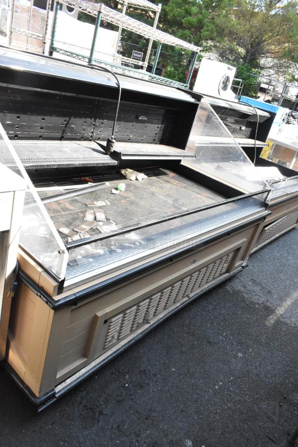 2019 Killion PFW-74-46-48-V-N-MOBILE open grab n go merchandiser, 208/230V, 1 phase, metal, commercial use, shown outdoors.