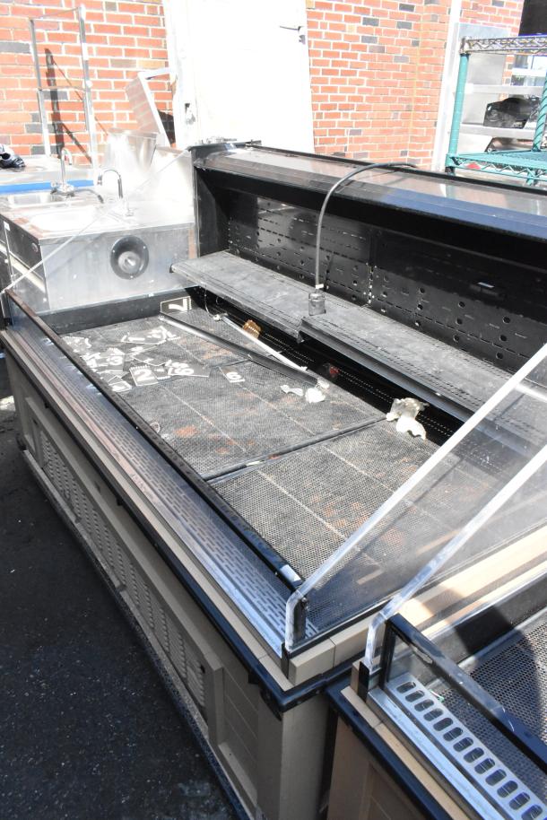 2019 Killion PFW-74-46-48-V-N-MOBILE metal open merchandiser, 208/230V, 1 phase, features clear panels, industrial design.