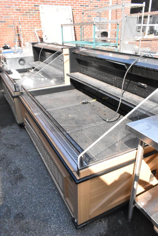 Killion PFW-74-43-48-V-N-MOBILE metal open grab-n-go merchandiser, 208/230V, 1 Phase, commercial use, outdoor setting.