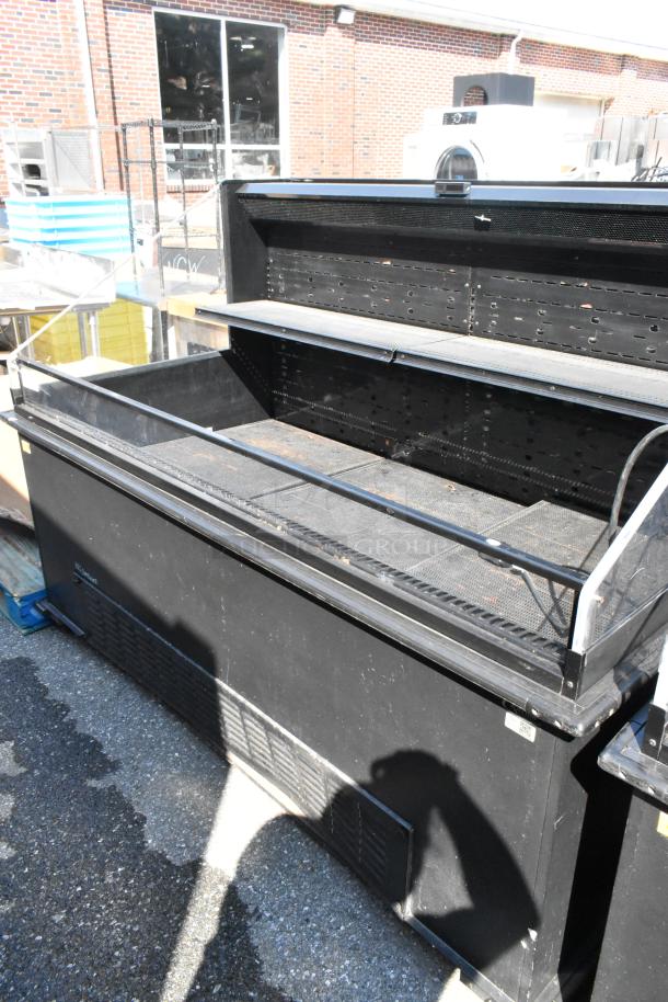 Killion PFW-74-43-56-V-N-MOBILE metal open merchandiser, commercial use, 208/230V, 1 phase, good condition.