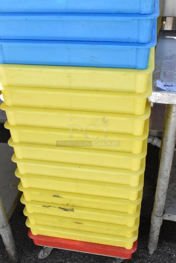 16 Poly Dough Bins and Dough Bin Dolly. 16 Times Your Bid! - Image 4 of 5