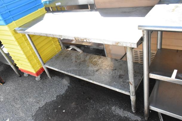 Stainless Steel Table w/ Metal Under Shelf. - Image 2 of 4
