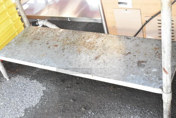 Stainless Steel Table w/ Metal Under Shelf. - Image 3 of 4