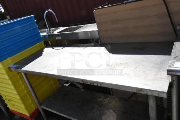 Stainless Steel Table w/ Metal Under Shelf. - Image 4 of 4