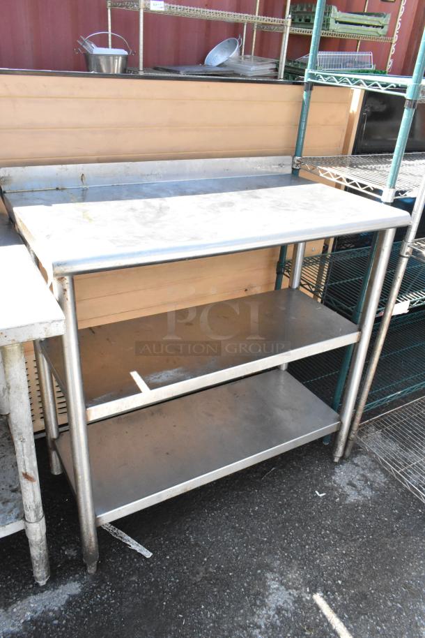 Stainless Steel Table w/ 2 Metal Under Shelf. - Image 1 of 5