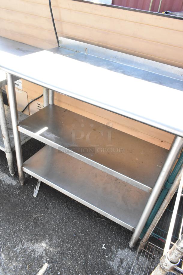 Stainless Steel Table w/ 2 Metal Under Shelf. - Image 2 of 5
