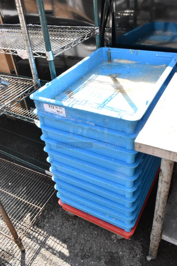 10 Poly Dough Bins on Dough Bin Dolly. 10 Times Your Bid! - Image 2 of 4