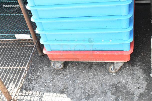 10 Poly Dough Bins on Dough Bin Dolly. 10 Times Your Bid! - Image 4 of 4