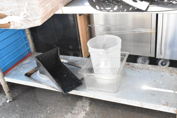 Stainless Steel Table w/ Metal Under Shelf and Contents Including Anti Fatigue Floor Mat. - Image 3 of 4