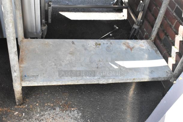 Stainless Steel Table w/ Metal Under Shelf and Commercial Can Opener Mount. - Image 4 of 5