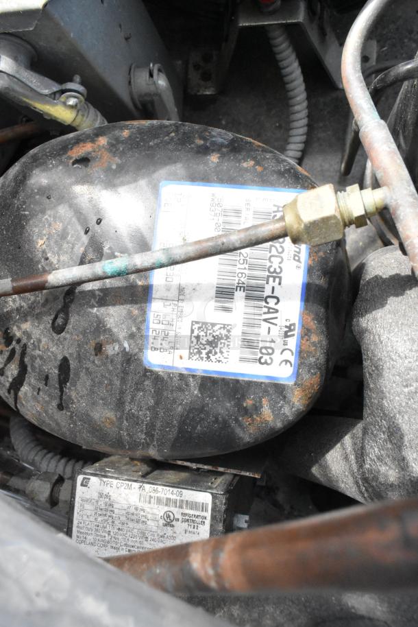 Copeland compressor with visible model label RST82C3E-CAV-103. Used industrial condition, sold in lot of 19.