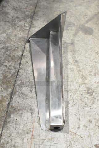 Brand new convection oven leg, stainless steel, part of a set of 9. Unused, in original packaging.