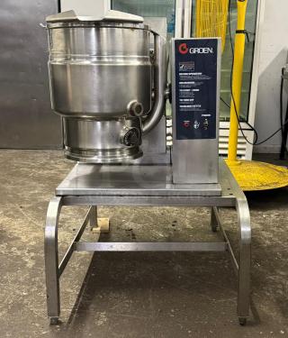 MUST SEE! GROEN TDH/20 GAS STEAM JACKETED TILTING KETTLE STEAM KETTLE