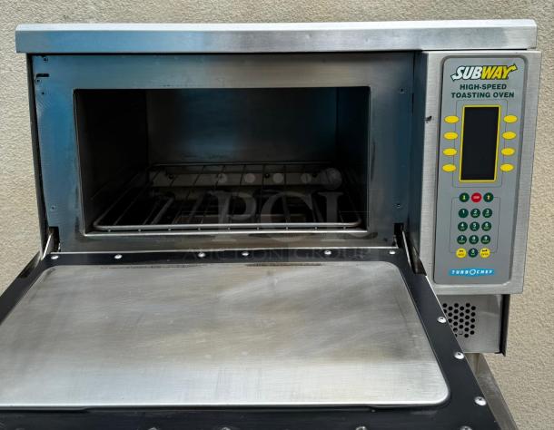 TurboChef NGC Tornado rapid cook oven, ventless, one-touch controls, 208/240V, 1 Phase, stainless finish, used condition.