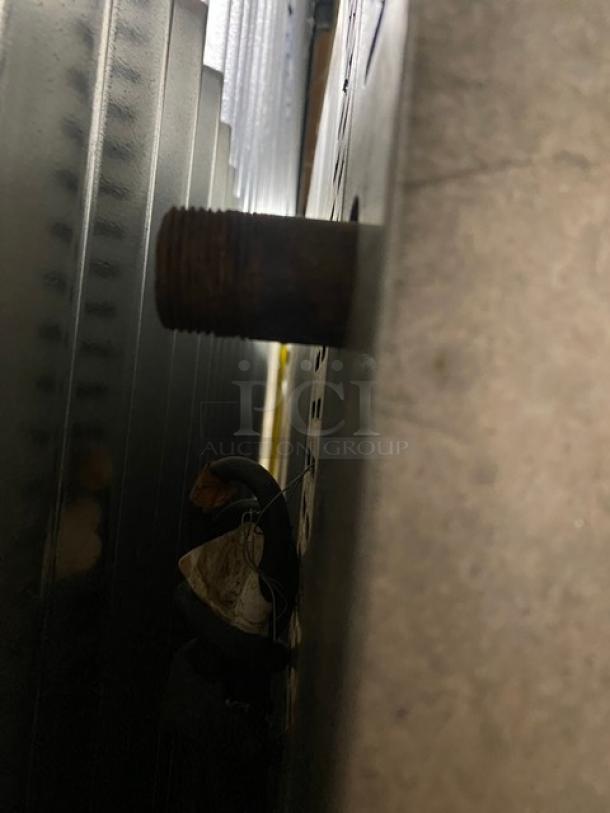 Marsal & Sons MB60 pizza deck oven, black, natural gas, double-stacked, SN: 525, 120V, visible rust on fixture.