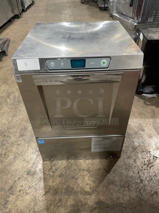 Hobart Advansys LXe Series stainless steel undercounter dishwasher, Model LXER, Energy Star certified, 120/208-240V, 1 phase.