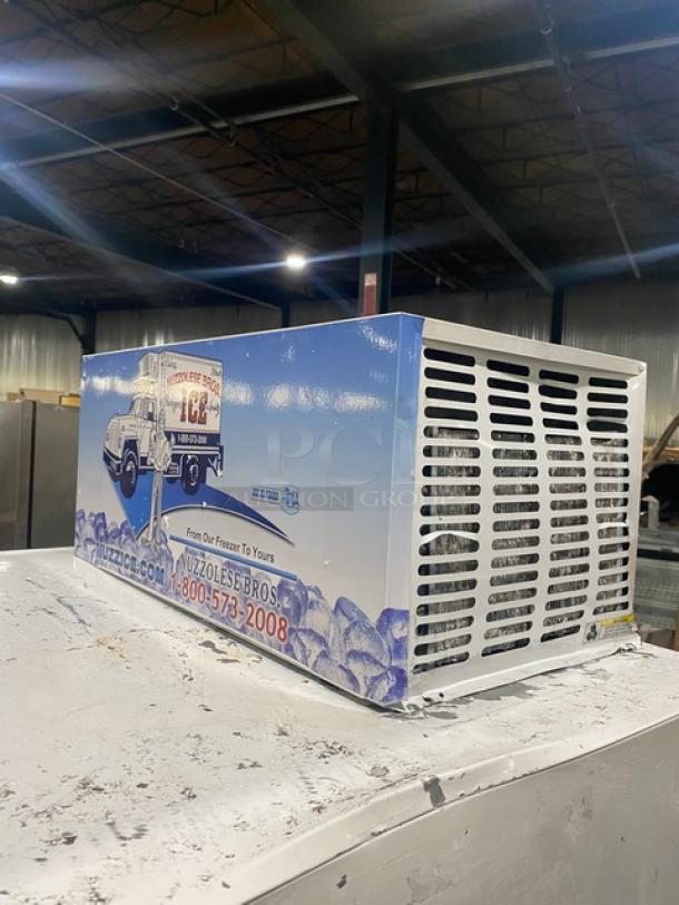 Leer Commercial Ice Merchandiser Freezer, Model 301UC25MG, with single glass swing door. 115V. Used condition. Serial: HAA-0404.