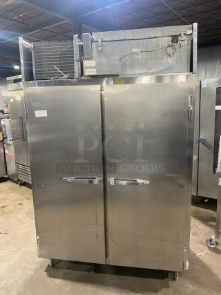 McCall Commercial Stainless Steel Solid Double Door Reach In Freezer! Model: 1-1045F SN: S-753092! 115V 1 Phase! On Legs! - Item #1195476