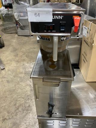 Bunn Commercial Stainless Steel Electric Powered Countertop Automatic Coffee Brewer! With Hot Water Dispenser! With Quick Brew Funnel! - Item #1196325