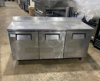 True Commercial Stainless Steel 3 Door Refrigerated 72