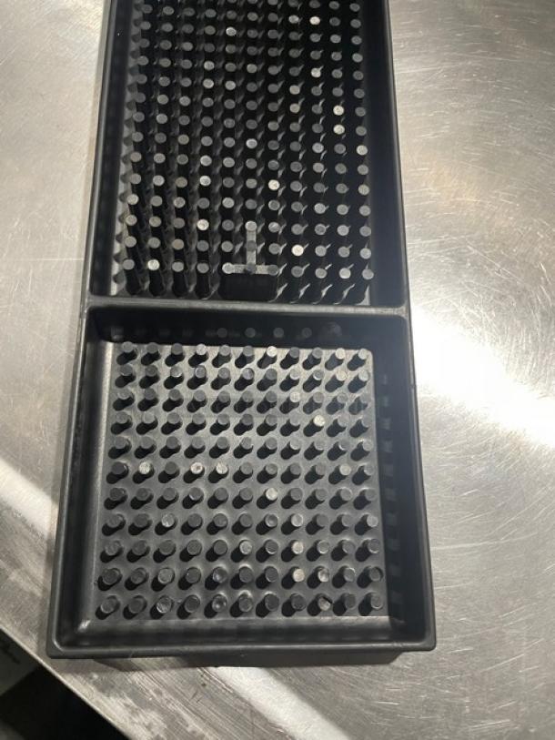 NEW Update International Commercial 27" Black Rubber Bar Mat, Model BM-27BK, durable design, case of 12.