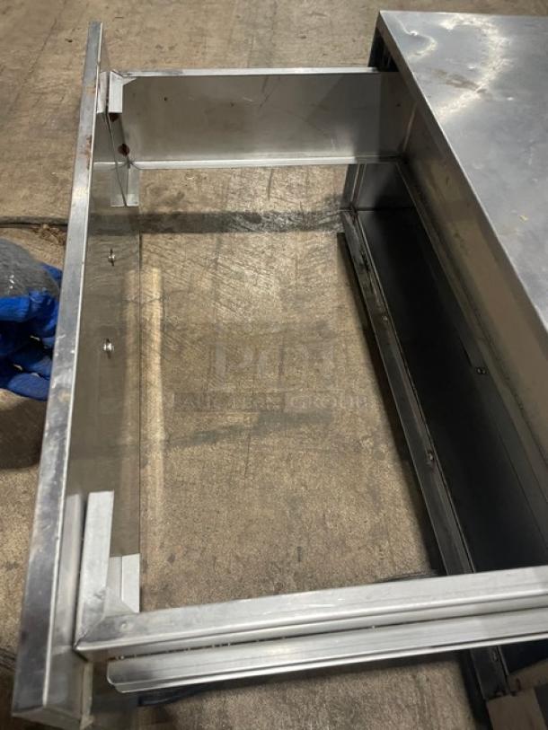 Star Commercial Stainless Steel Electric Warming Drawer, single free-standing unit, good condition, open drawer view.