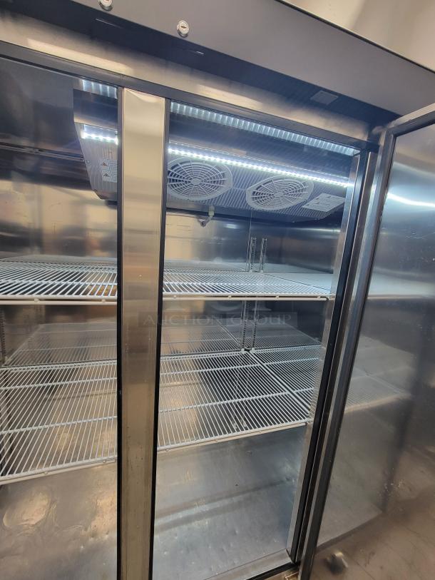 Turbo Air M3R72-3-N 3-door commercial refrigerator, excellent condition, spacious interior, stainless steel, tested and working.