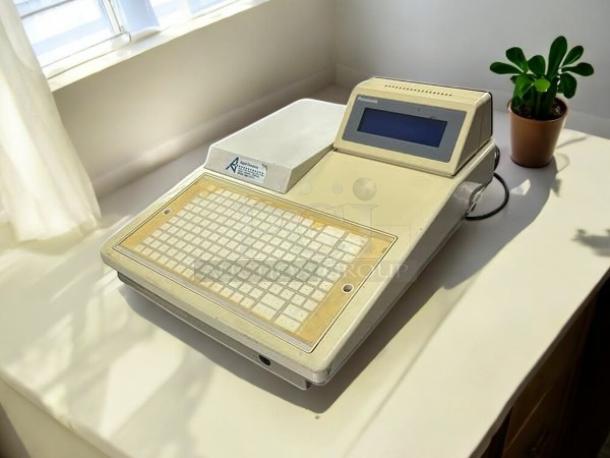 Panasonic JS-510WS Work Station in excellent condition, fully tested and working, featuring a large keypad and display.