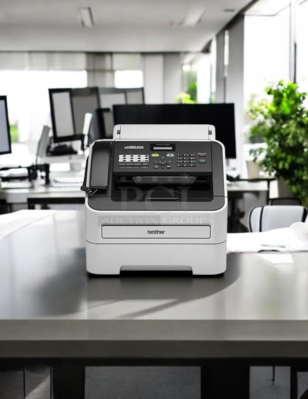 Brother IntelliFAX-2840 Laser Fax Machine, excellent condition, fully tested and working, displays control panel and brand logo.
