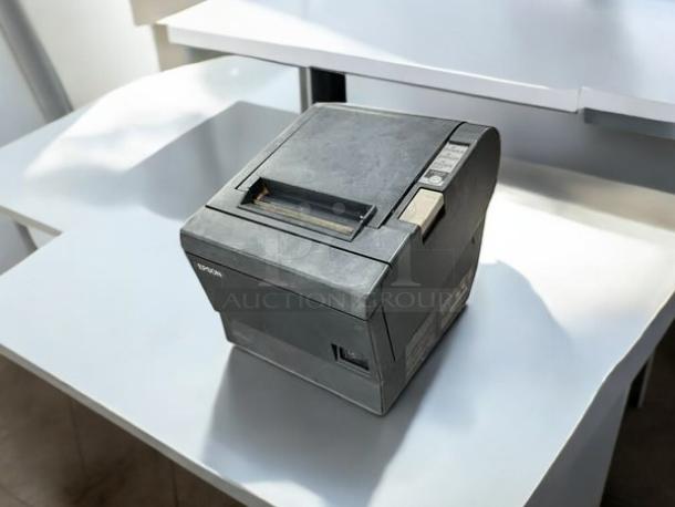 Epson TM-T20III thermal receipt printer, great condition, USB-Serial connectivity, fully tested and working, with visible label.