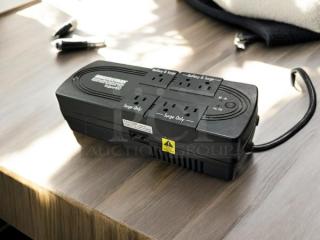 MinuteMan EnSpire EN400 standby UPS, fully tested, in excellent condition. Features various labeled outlets for battery and surge protection.