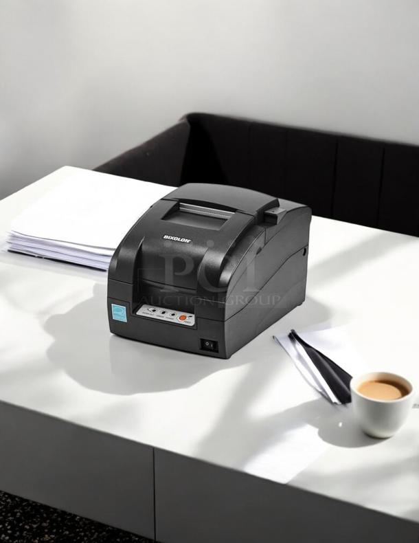 Bixolon SRP-275III impact printer in excellent condition, fully tested and working, on a white table.