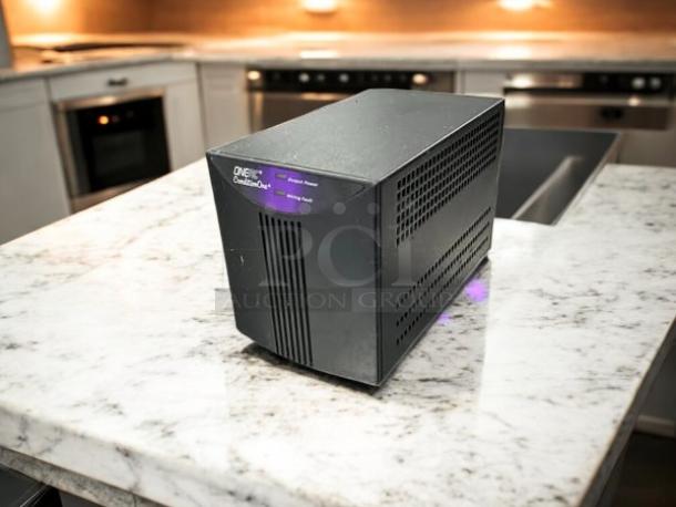 OneAC ConditionOne Power Line Conditioner PC075A, excellent condition, fully tested, black casing, vents visible, indicator lights.