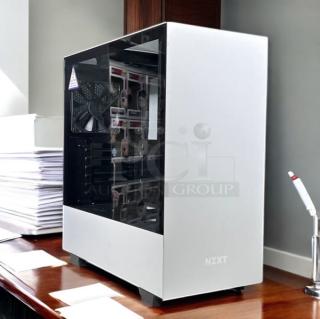 NZXT ATX PC case in excellent condition, white, with USB-C, tempered glass, fans installed. Fully tested and working.