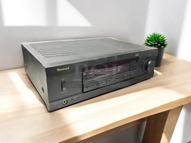 Sherwood RX-4109 Stereo Receiver, 200W, black, excellent condition, fully tested, front panel controls, headphone jack.