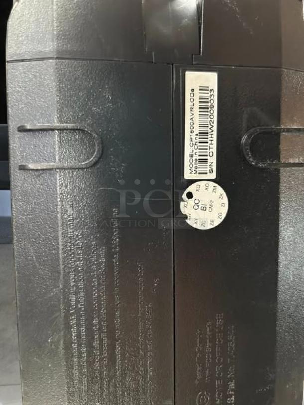 CyberPower CP1500AVRLCDTAA UPS, model and serial label visible, excellent condition, fully tested and working.