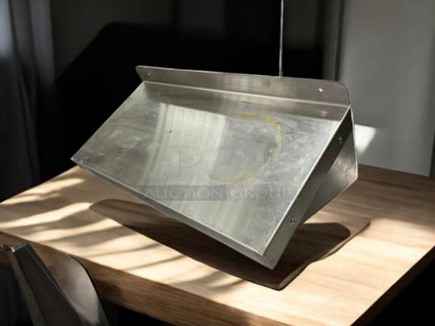 GSW W1224 24” stainless steel wall mount shelf in excellent condition, fully tested, with visible mounting brackets.