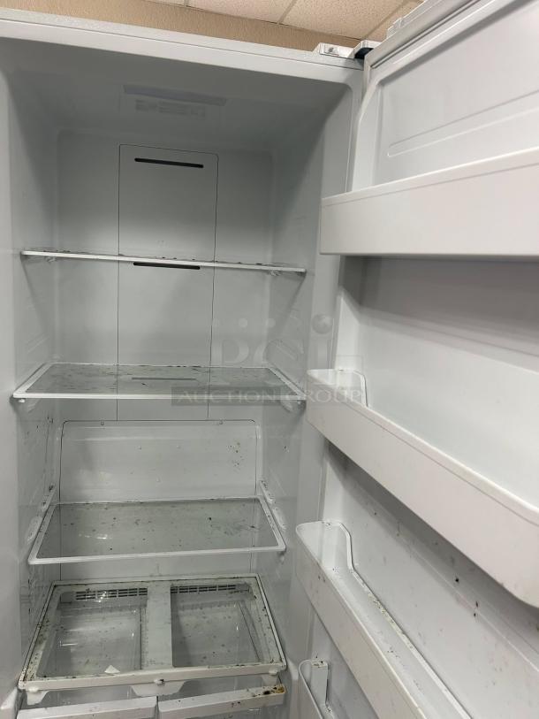 Insignia 17 Cu. Ft. Garage Ready Convertible Upright Freezer, ENERGY STAR, white, great condition, interior view.
