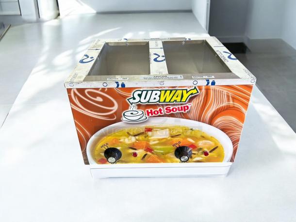 Duke CSW-2-T-AM 2-well electric soup warmer, great condition, 120V, Subway branding, tested and working.