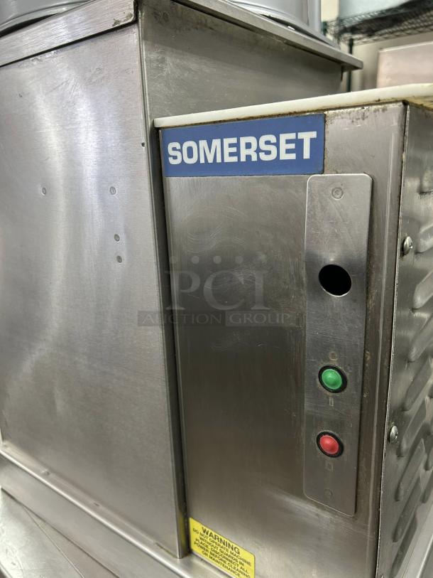 Somerset SDR-400 dough rounder, stainless steel, tested & working, great condition, 120V, 3/4 HP, control panel with buttons.