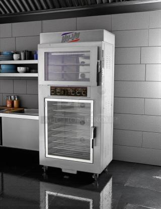 NuVU Model SUB-123P Double Deck Electric Oven Proofer Combo, 120/240V, 3 Phase, stainless steel, tested & working.