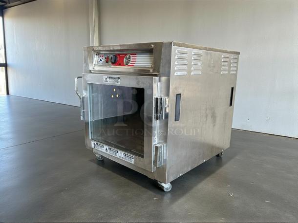 Metro C563L-SFC-L heated holding cabinet, under counter, clear doors, tested & working, stainless steel, 120V 1PH.