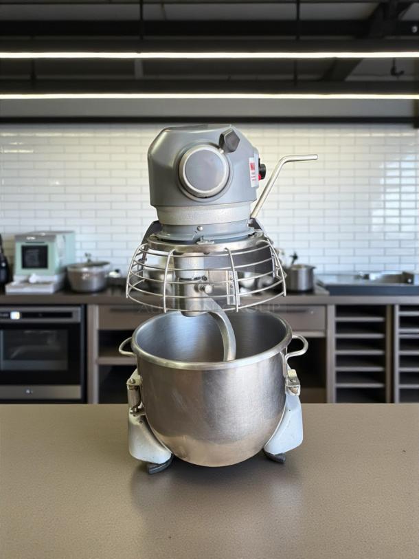Hobart Legacy HL200 20 Qt. Planetary Stand Mixer, tested and working, with safety guard, in good condition, 115v.