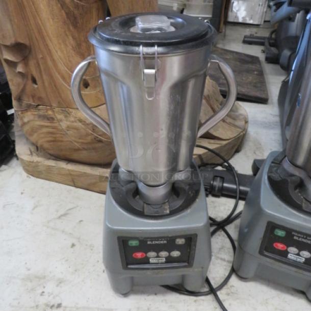 Waring Heavy Duty Blender CB15N, 120V, stainless steel, durable base, used condition, $2130 value.
