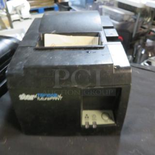 Star TSP100III Thermal Printer, model #TSP100III, featuring auto-cutter. Used condition. Label indicates device type.
