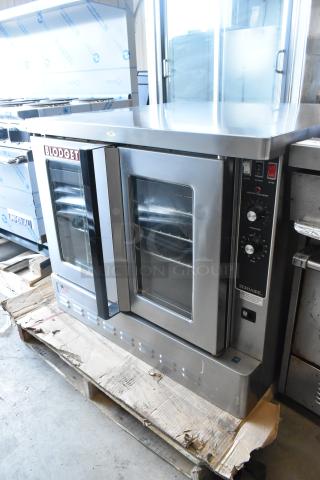 Brand new 2024 Blodgett Zephaire-200-G stainless steel propane convection oven, view-through doors, metal racks, 60,000 BTU.