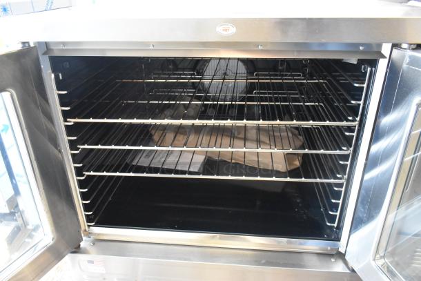 2024 Blodgett Zephaire-200-G propane convection oven, stainless steel, new, view-through doors, metal racks, 60,000 BTU.
