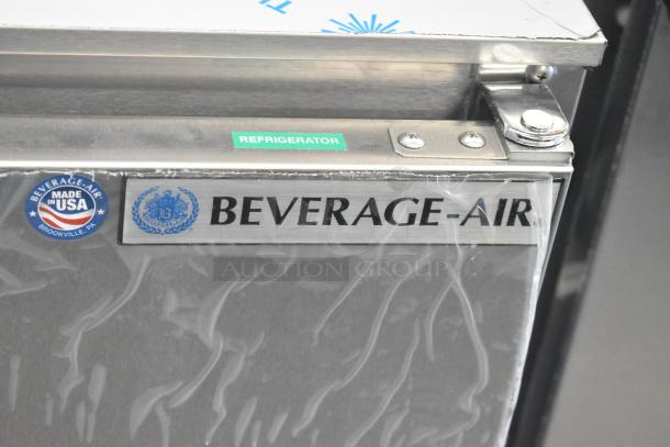 Beverage Air UCR48AHC-23 stainless steel undercounter cooler, brand new, scratch and dent condition, Made in USA label.